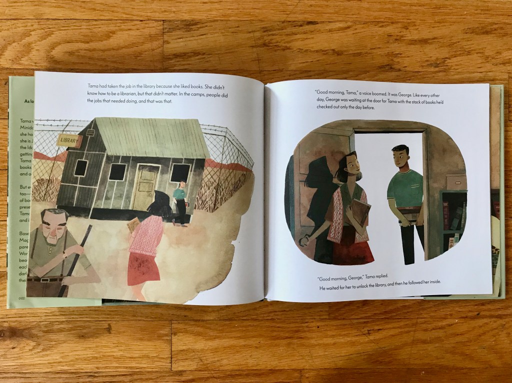 The woman walks towards a hut. An old man is sweeping in the foreground. A young man leans on the building. The woman opens the door and lets the man in. They share a glance.